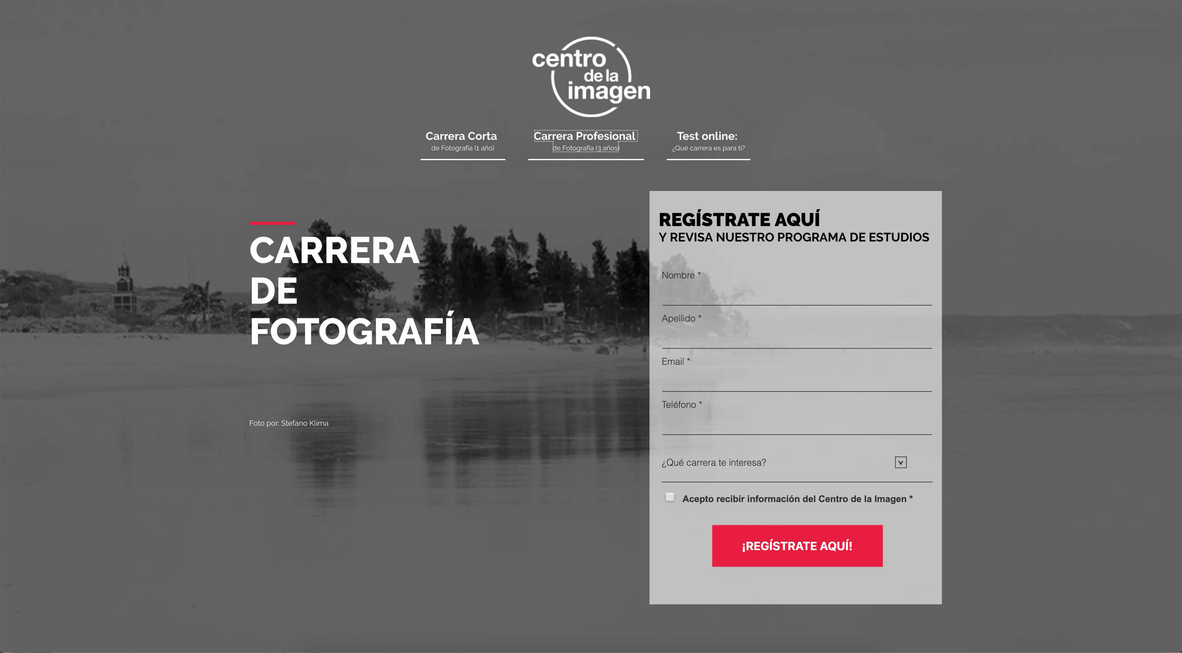 Carrera de Fotografía